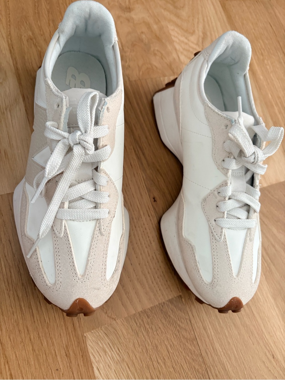 New Balance® 327 women's sneakers New 7 w white sandstone - Picture 5 of 5